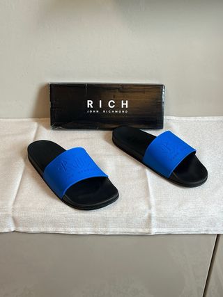 Ciabatte John Richmond Nere e Blu Taglia 47