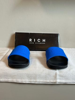 Ciabatte John Richmond Nere e Blu Taglia 47