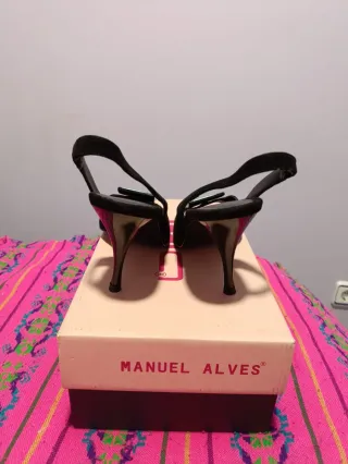 Sandalias LODI Mujer Negras Hebilla Cuadrada