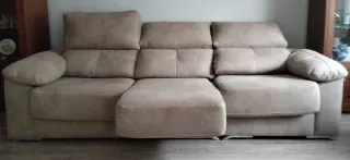 Sofá 3 plazas deslizante beige. Perfecto estado
