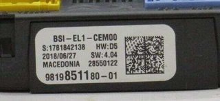 Caja de Fusibles PEUGEOT / CITROEN 981985118001 9819851180-01 BSI-EL1-CEM00