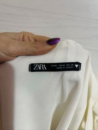 Abito lungo Zara bianco taglia M