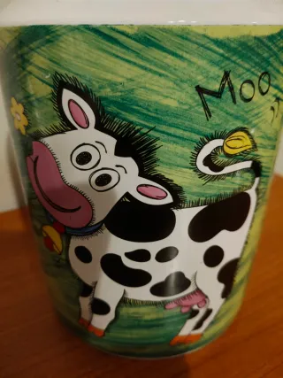 Biscottiera in ceramica con tappo in legno