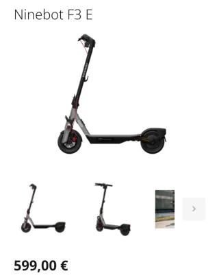Patinete Eléctrico segway ninebot F3 pro