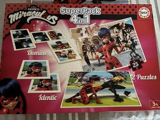 Puzzle Ladybug SuperPack 4 en 1 Educa