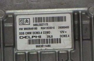 ECU Centralita PEUGEOT / CITROEN 9663548180 R0413C001E 28080465 DCM3.4