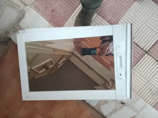 Cierre aluminio blanco armario empotrado