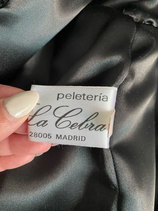 Abrigo Piel Astracán Negro  NUEVO!!!!