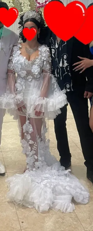Vestido de Novia Blanco Corto