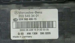 Caja de Fusibles MERCEDES-BENZ 2035453401 5DK00848615