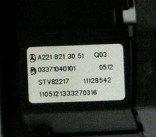 Interruptor de Asiento Delantero MERCEDES-BENZ CLASE S (W221) A2218708058