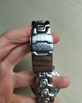Reloj Racer Plateado y Blanco