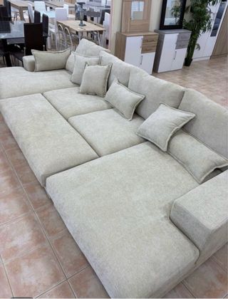 SOFA MODULAR GRANDE + PUFF - ENVIO A DOMICILIO