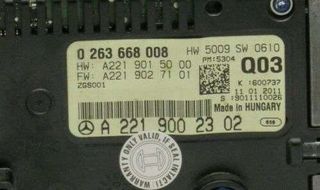 Pantalla de Navegación GPS MERCEDES-BENZ CLASE S W221 A2219002302 0263668008