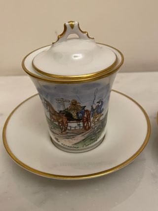 Set 2 tazzine vintage porcellana