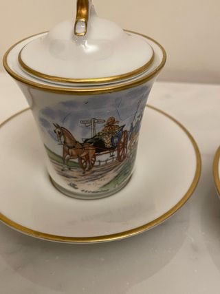 Set 2 tazzine vintage porcellana