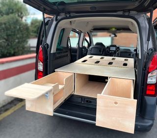 Mueble Camper Cama Madera