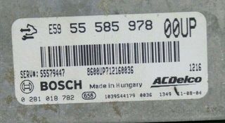 ECU Centralita OPEL 55585978 0281018782
