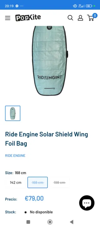 Funda Tabla Wingfoil Ride Engine Nueva 168cm Solar