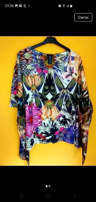 Blusa Custo Túnica Estampada Talla M