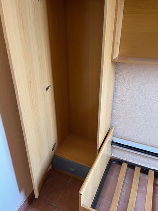 Armario modular con cama nido