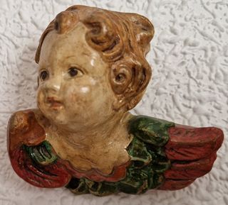 Angelitos escayola decorados