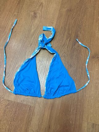 Bikini Mujer Azul y Blanco