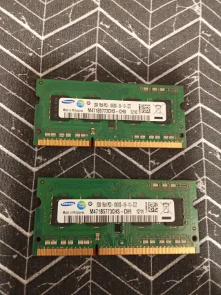 2x Samsung 2GB DDR3 Portátil RAM
