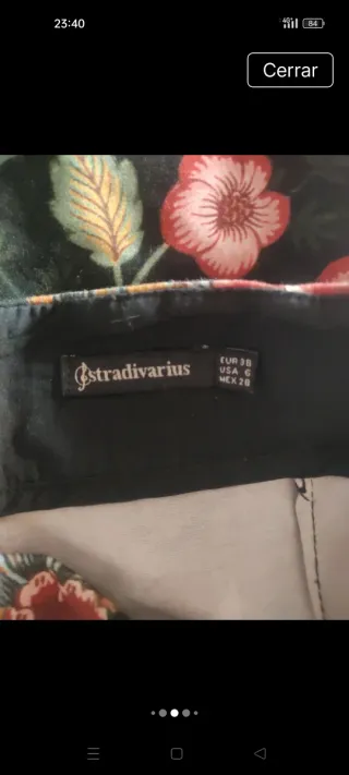 Falda pantalon corta estampada floral