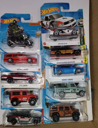 Hot Wheels lote 10 coches