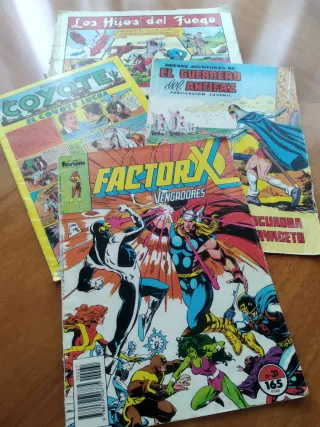 4 Tebeos Antiguos: Factor X, Coyote, etc.