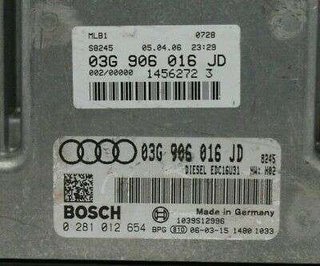 ECU Centralita AUDI 03G906016JD 03G 906 016 JD 0281012654 0 281 012 654