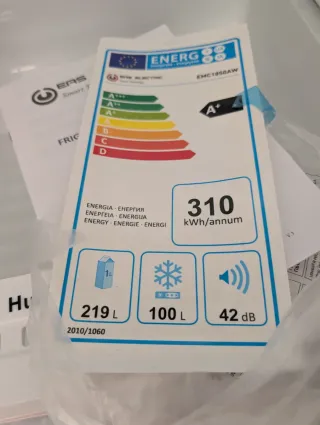 Nevera combi blanca