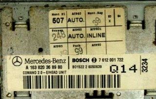 Sistema de Navegación GPS MERCEDES-BENZ CLASE E A163820368980 7612001722