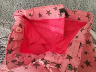 Pantalones vaqueros rosas con estrellas IKKS 122