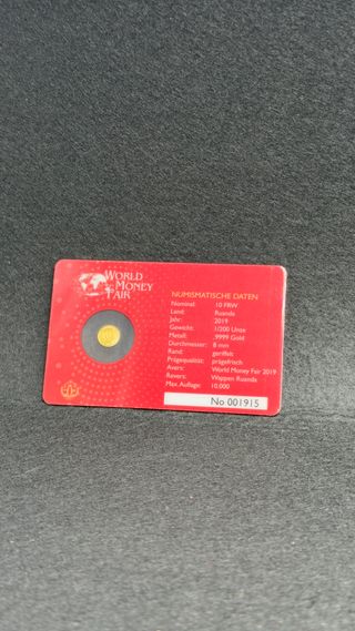 Monedas de Oro Certificadas