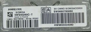 ECU Centralita CITROEN (C5) / PEUGEOT (407) 5WS40260C-T 5WS40260CT SID803A