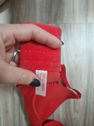 Sujetador push up rojo
