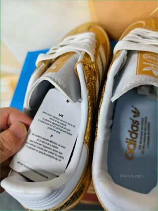 Adidas Samba Dorado Textura Cocodrilo Talla 38