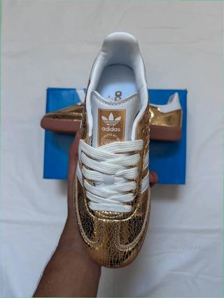 Adidas Samba Dorado Efecto Piel Serpiente Tall