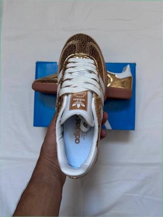 Adidas Samba Dorado Efecto Piel Serpiente Tall