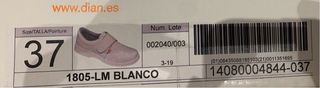Zapatos de trabajo blancos Dian mujer