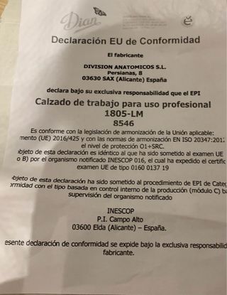 Zapatos de trabajo blancos Dian mujer
