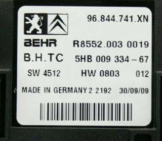 Mando Climatizador  PEUGEOT (407) 96844741XN 5HB009334-67