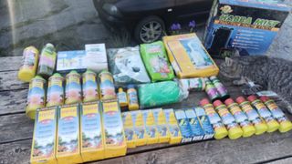 Lote prodotti per acquari e terrari