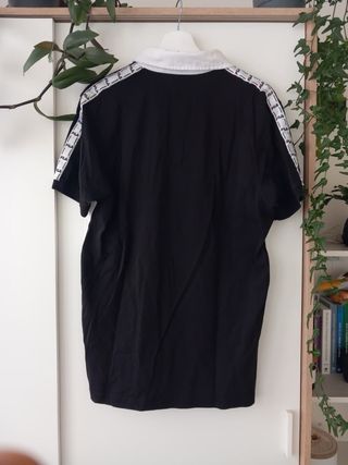 Polo Fila Negro y Blanco Talla L