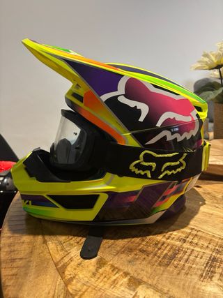 Casco y Gafas Fox Motocross talla S