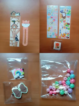 Set papelería Kawaii Capybara y beauty infantil