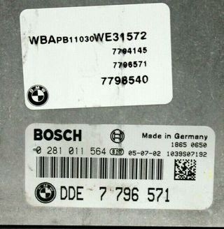 ECU Centralita BMW X3 DDE7796571 0281011564