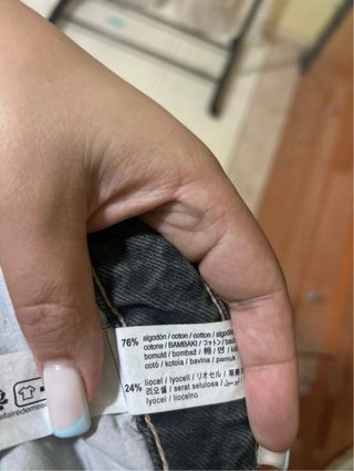 Vaquero ancho Zara gris